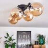 Chehalis Plafondlamp - Glas Amber, 4-lichts