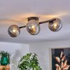 Chehalis Plafondlamp - Glas Rookkleurig, 4-lichts