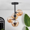 Chehalis Plafondlamp - Glas Amber, 4-lichts