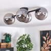 Chehalis Plafondlamp - Glas Rookkleurig, 4-lichts