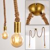 Tenna Kordel Hanger Bruin, Zwart-Goud, 2-lichts