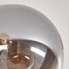 Gastor Plafondlamp - Glas Amber, Rookkleurig, 7-lichts