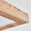 Bealeton Plafondlamp LED Bruin, houtlook, 1-licht