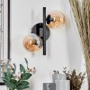 Chehalis Muurlamp - Glas Amber, 2-lichts