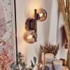 Chehalis Muurlamp - Glas Rookkleurig, 2-lichts