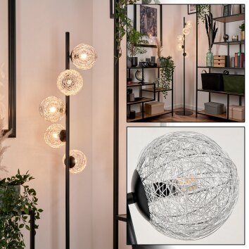 Remaisnil Staande lamp Zilver, 5-lichts