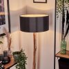 Saladillo Staande lamp Natuurlijke kleuren, Zwart, 1-licht