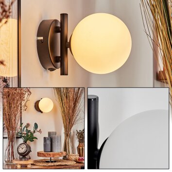 Chehalis Muurlamp - Glas Wit, 1-licht