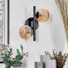 Chehalis Muurlamp - Glas Amber, 2-lichts