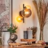 Chehalis Muurlamp - Glas Amber, Rookkleurig, 3-lichts