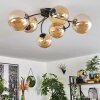 Chehalis Plafondlamp - Glas Amber, 6-lichts