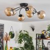 Chehalis Plafondlamp - Glas Amber, 6-lichts