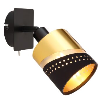 Globo OR Muurlamp Zwart, 1-licht
