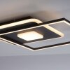 Leuchten-Direkt DOMINO Plafondlamp LED Zwart, 1-licht