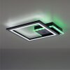 Leuchten-Direkt MUSIKA Plafondlamp LED Zwart, 1-licht, Afstandsbediening, Kleurwisselaar