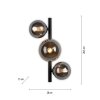 Paul-Neuhaus POPSICLE Muurlamp LED Zwart, 3-lichts