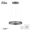 Paul-Neuhaus PURE E-CLIPSE Hanglamp LED Grijs, 2-lichts, Afstandsbediening