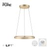 Paul-Neuhaus PURE E-LOOP Hanglamp LED Goud, 2-lichts, Afstandsbediening