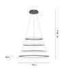 Paul-Neuhaus TESSARA Hanglamp LED Antraciet, 1-licht, Afstandsbediening