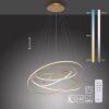 Paul-Neuhaus TESSARA Hanglamp LED Goud, 1-licht, Afstandsbediening