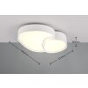Trio RISE Plafondlamp LED Wit, 1-licht, Afstandsbediening
