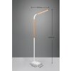 Trio NORRIS Staande lamp LED Wit, 1-licht