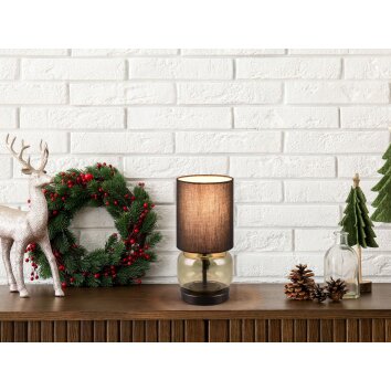 Trio ELIO Tafellamp Zwart, 1-licht