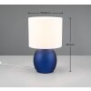 Trio VELA Tafellamp Blauw, 1-licht