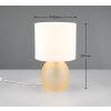 Trio VELA Tafellamp Bruin, Goud, 1-licht