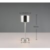 Reality JEFF Tafellamp LED Nikkel mat, 1-licht