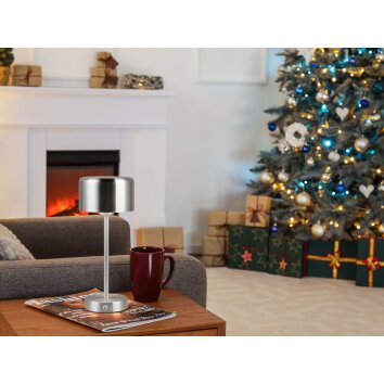 Reality JEFF Tafellamp LED Nikkel mat, 1-licht