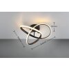 Reality MEO Plafondlamp LED Zwart, 1-licht