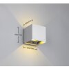 Reality TALENT Buiten muurverlichting LED Titan, 2-lichts, Bewegingsmelder