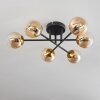 Chehalis Plafondlamp - Glas 10 cm Goud, Zwart, 6-lichts
