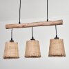 Soungou Hanglamp Natuurlijke kleuren, Zwart, 3-lichts