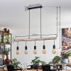 Soungou Hanglamp Natuurlijke kleuren, Zwart, 5-lichts