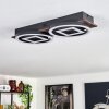Taboneira Plafondlamp LED Donkerbruin, Zwart, 2-lichts