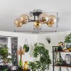 Chehalis Plafondlamp - Glas 12 cm Goud, Zwart, 6-lichts
