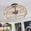 Brandala Plafondlamp 40 cm Zwart, 3-lichts