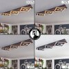 Taboneira Plafondlamp LED Donkerbruin, Zwart, 3-lichts