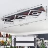 Taboneira Plafondlamp LED Donkerbruin, Zwart, 3-lichts