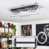 Taboneira Plafondlamp LED Natuurlijke kleuren, Zwart, 3-lichts