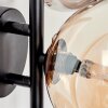 Chehalis Muurlamp - Glas 10, 15 cm Amber, Rookkleurig, 3-lichts