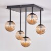 Chehalis Plafondlamp - Glas 10 cm Amber, 5-lichts
