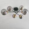 Chehalis Plafondlamp - Glas 10 cm, 12 cm, 15 cm Goud, Zwart, 6-lichts