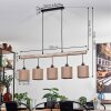 Soungou Hanglamp Natuurlijke kleuren, Zwart, 5-lichts