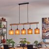 Soungou Hanglamp Natuurlijke kleuren, Zwart, 5-lichts