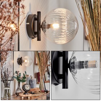 Chehalis Muurlamp - Glas 15 cm Duidelijk, 1-licht