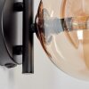 Chehalis Muurlamp - Glas 15 cm Amber, Duidelijk, 1-licht