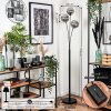Bernado Staande lamp - Glas 15 cm Rookkleurig, 3-lichts